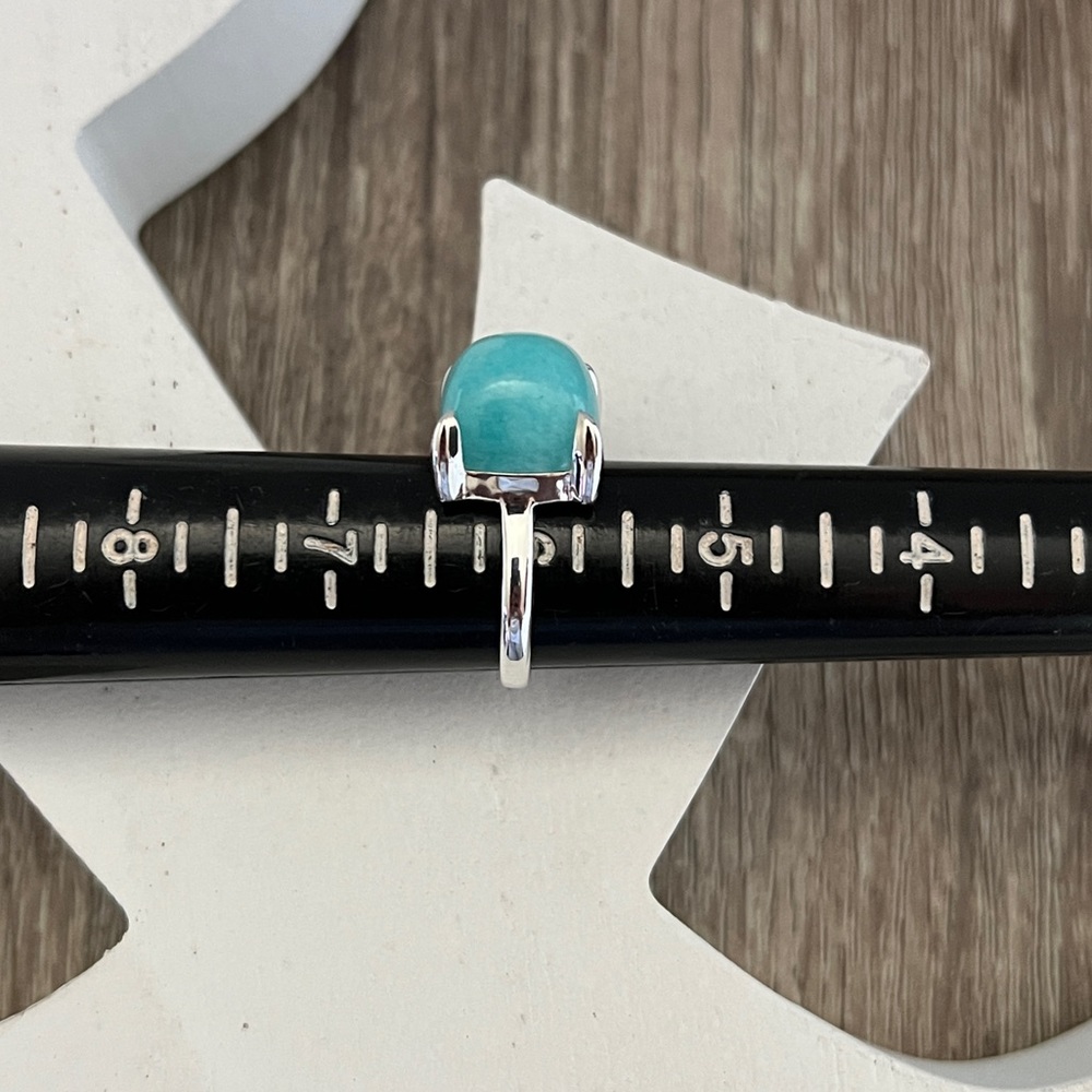 Amazonite sugar stack ring - Picture 2 of 8